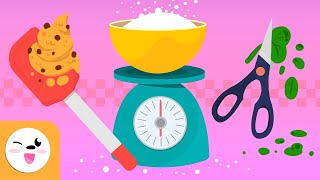 KITCHEN UTENSILS for Kids - Compilation Video - Vocabulary for Kids
