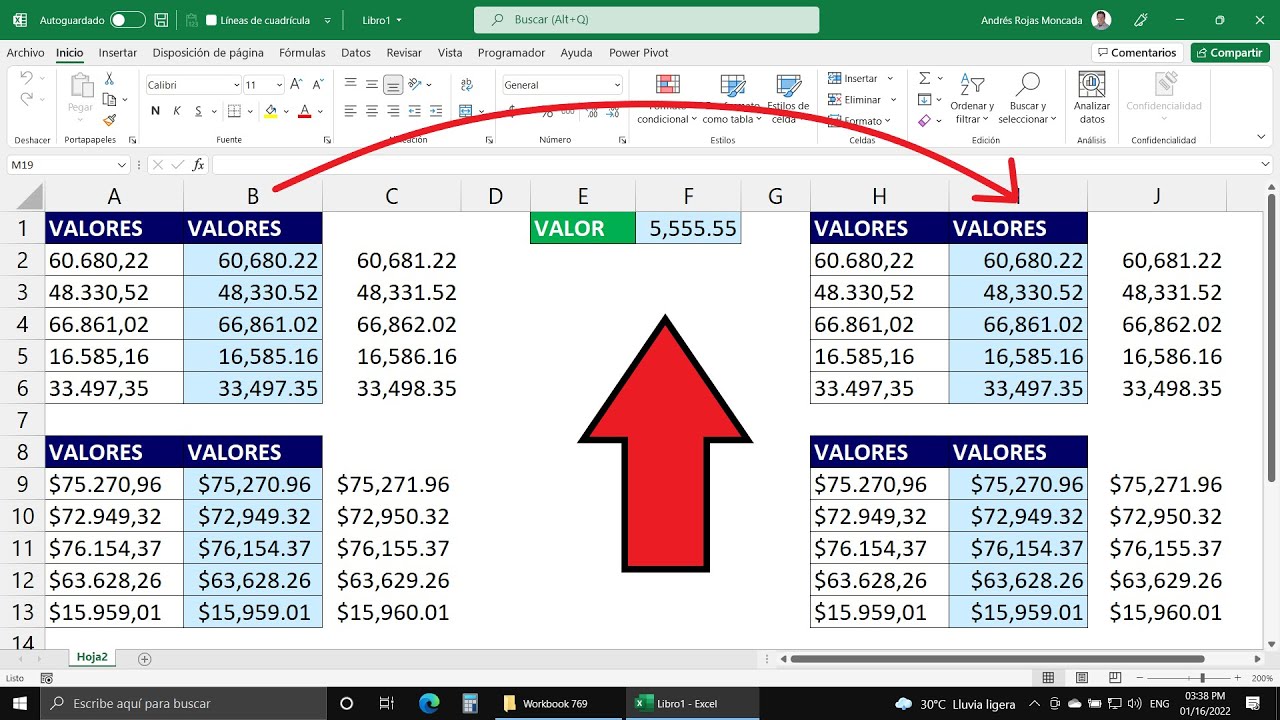 Cómo Convertir Números con Decimales con Coma o Punto a Números de Verdad en Excel