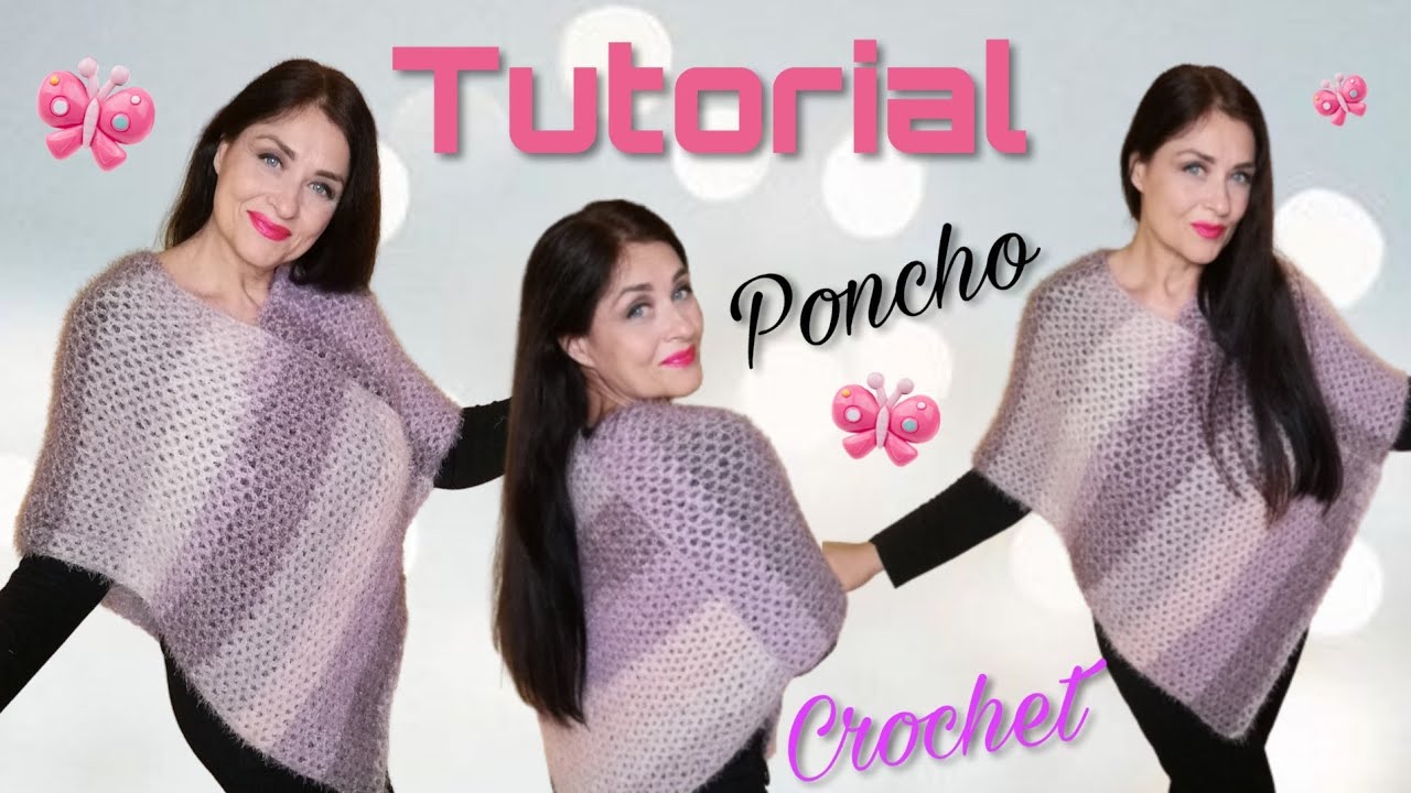 Tutorial Poncho Lilla uncinetto