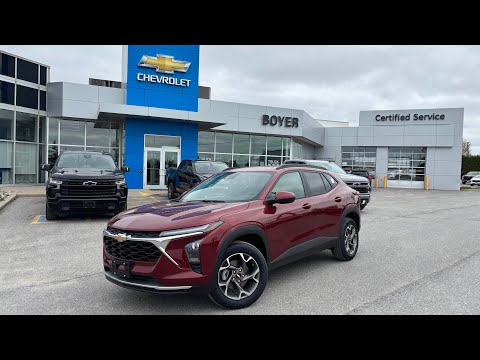 2025 Chevrolet Trax FWD 4dr LT in Red for sale at Boyer Chevrolet Lindsay Ltd. in Lindsay, ON