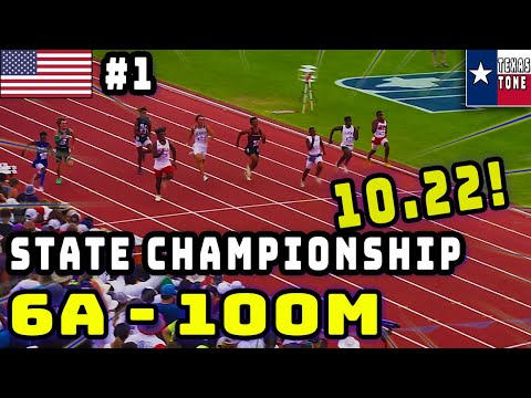 6A Boys - 100M - State Final [Duncanville, Shadow Creek, Temple, Lewisville, Summer Creek, Cedar H]