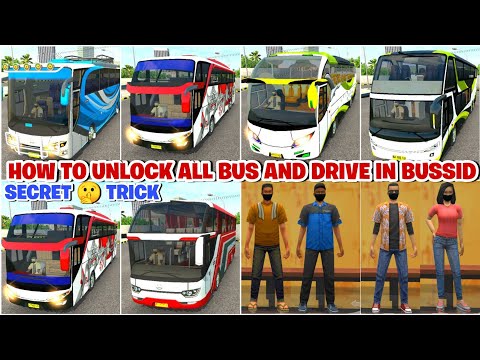 🎀🤩 HOW TO UNLOCK  ALL BUS AND DRIVER IN BUS SIMULATOR INDONESIA