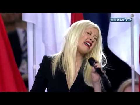 Christina Aguilera - National Anthem Super Bowl XLV (2011) (OFFICIAL LIVE)