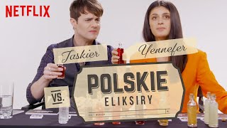 Jaskier i Yennefer próbują polskich trunków
