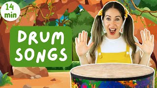 ๐ฅ Drum songs | 5 Little Monkeys, Jungle Animals, Monster Beat + more | Toddler music class ๐ฅ Drum songs | 5 Little Monkeys, Jungle Animals, Monster Beat + more | Toddler music class