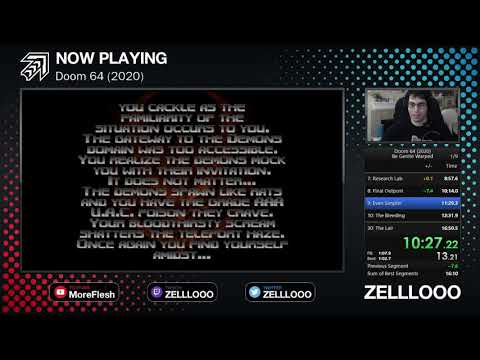 Doom 64 (2020) Speedrun - Be Gentle Warped (16:05)