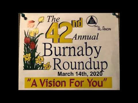 A.A Speaker Tony R. 2020 The 42nd Burnaby Roundup A Vision for you