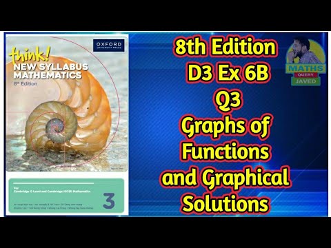 Q3 || Ex-6B || D3-8th edition || Graphs of functions and graphical solutions