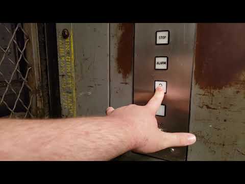 Vintage Montgomery Hydraulic Freight Elevator @ JCPenney, Briarwood Mall, Ann Arbor, MI