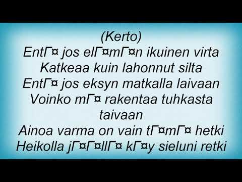 Indica - Ikuinen Virta Lyrics