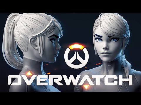 Overwatch Style Character - Making the Hair