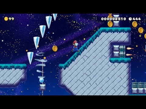 Eric's Super Mario Maker 2 Levels: Outer Space Obstacle Course