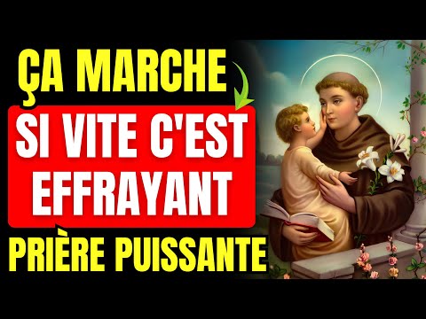 🙏PRIÈRE PUISSANTE pour RECEVOIR UN MIRACLE en QUELQUES JOURS - SAINT ANTOINE DE PADOUE