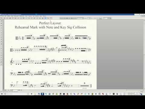 Perfect Layout Plugin: Rehearsal Marks with Notes and Key Signature Collision