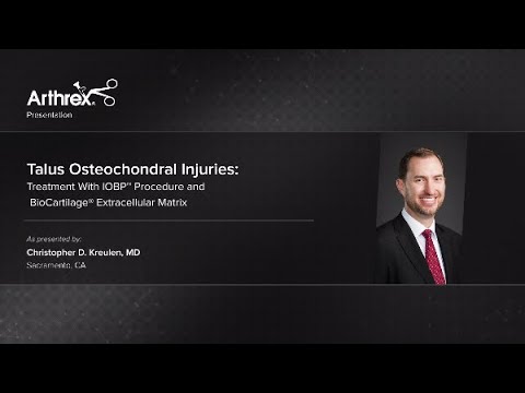 Talus Osteochondral Injuries: Treatment With IOBP™ Procedure and BioCartilage® Extracellular Matrix