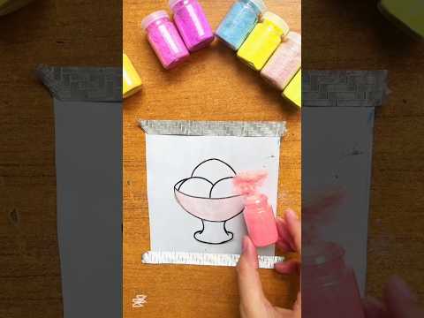 Ice Cream | Rainbow | ASMR | Satisfying | Aesthetic Drawing | Israel War #zarmeenasmeerart  #shorts