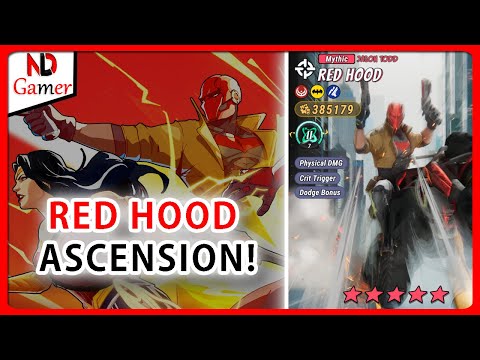 HOW TO ASCEND Red Hood to Mythic in DC: Dark Legion! | Mission & Details Showcase