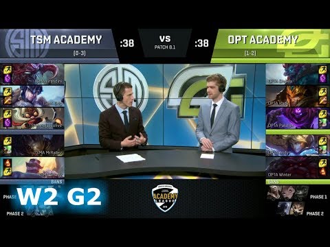 TSM Academy vs OpTic Gaming Academy | Week 2 of S8 NA Academy League Spring 2018 | TSMA vs OPTA