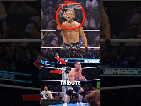 Edge Pays Tribute To John Cena At AEW All Out 😢💔 #wwe