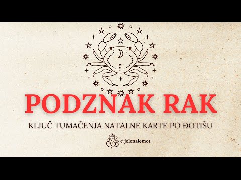 TAJNE PODZNAKA RAK  PO ĐOTIŠU #jyotish #astrologija #mesec #podznak #ascendent @jelenastojiclemot