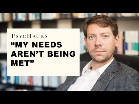 "My needs AREN'T BEING MET":  why this is one of my least favorite phrases