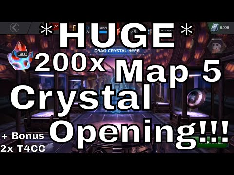 HUGE Crystal opening 200x Map 5 Crystals + 2x T4CC Crystals