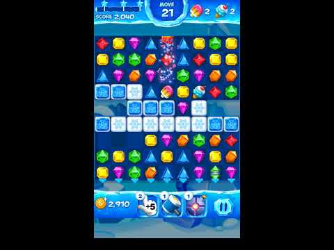 Jewel Pop Mania:Match 3 Puzzle Level 145 ( Ice Cream Town Episode ) - Walkthrough ( No Booster )