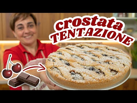 CROSTATA TENTAZIONE con Ricotta, Amarene🍒 e Cioccolato🍫 Ricetta Facile - Fatto in Casa da Benedetta