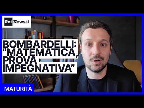 Maturity, math test, the comment of the youtuber prof. Elia Bombardelli: "Challenging"