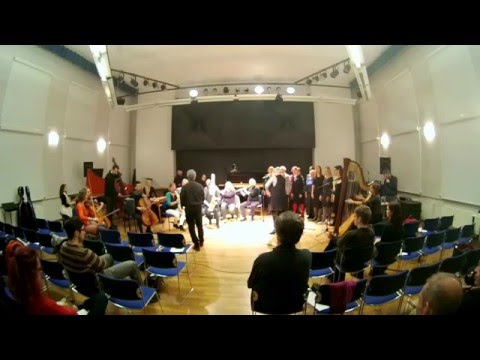 A-L.Poll, A. Pett & ImproChoir+Orchestra in Chamber hall of EAMT, 4.02.2016