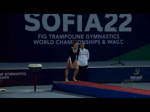 BRIERE-VETILLARD Candy (FRA) W - 2022 Trampoline Worlds, Sofia (BUL) - Q Tumbling Exercise 1