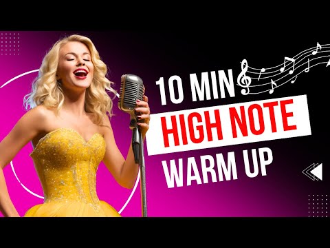 10 Minute High Note Warm Up - Soprano Daily Vocal Exercises - Singing Practice For Coloratura