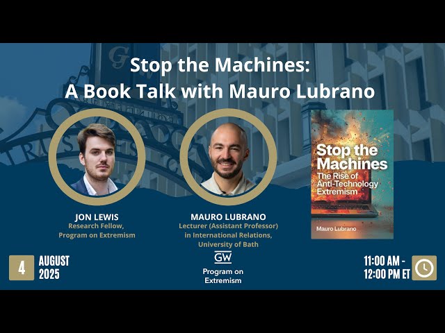 Vídeo relacionado con Stop the Machines: The Rise of Anti-Technology Extremism
