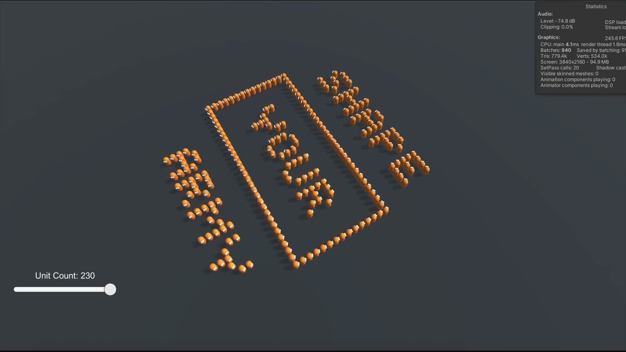 Moving Formations Demo
