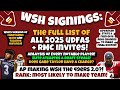 FINAL List Of WSH S UDFAs EACH Player Analysis RANKING MOST Likely To Make Team 49ers 2 0 RMCIs