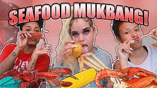 SEAFOOD BOIL MUKBANG WITH BRI CHIEF AND MY LITTLE SISTER