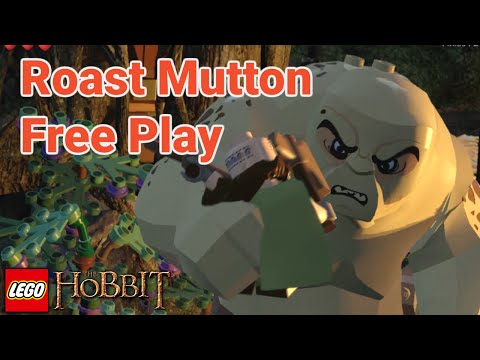 Roast Mutton - Free Play - 10 Minikits | 4 Treasures | Blacksmith Recipe - Lego The Hobbit