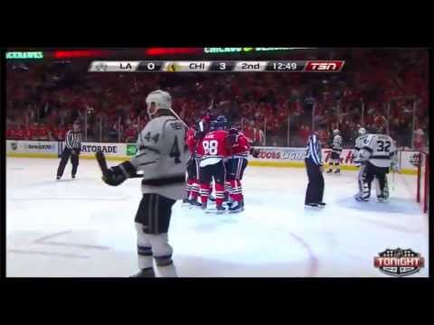 Bryan Bickell PP goal-Kings versus Blackhawks Game 2 6/2/13