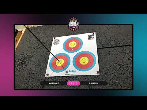 All 12 of Florian Unruh’s perfect 10s during the Indoor Archery World Series Finals