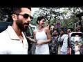 Kriti Sanon Shahid Kapoor Snapped At BIGG BOSS 17 Set Teri Baaton Mein Aisa Uljha Jiya Promotion