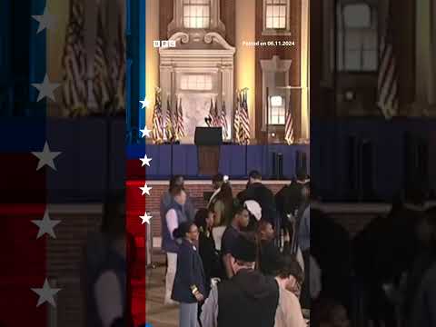 Video | YouTube Shorts: Supporters leave Kamala Harris HQ early. #Shorts #USElection #BBCNews