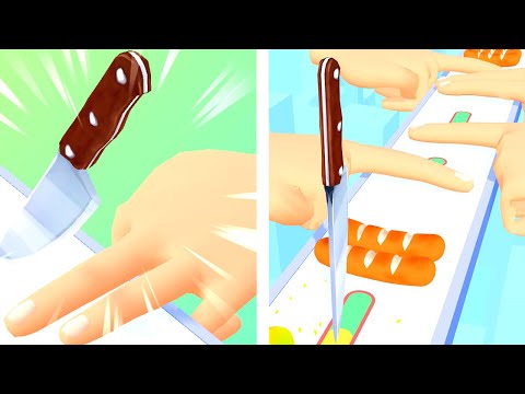 Chop Runner - Control Knife Finger Run - All Levels iOS Android GamePlay