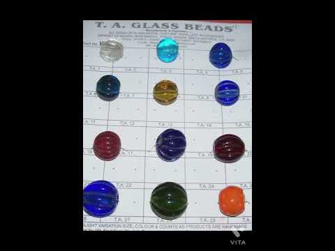 Color glass beads