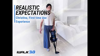 iWALK3.0 User Christina Gives Honest Review of First Time Using the iWALK Crutch