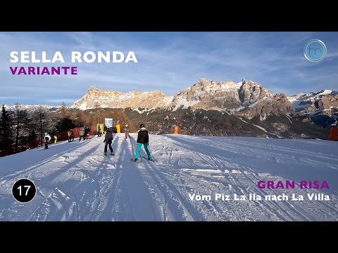 Schwarze Abfahrt "Gran Risa" in La Villa - volle Länge - 4K