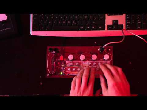 Andrea Sartori messing with selfmade Arduino MIDI controller