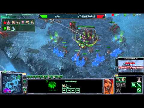 Starcraft II G69 DarKFoRcE(Z) vs nAni(P) Xel Naga Caverns