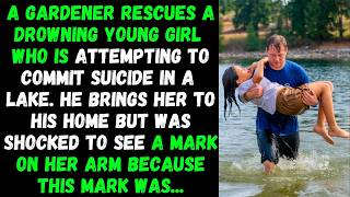 A gardener saves a drowning girl in a lake but is shocked by a mark on her arm because this mark was