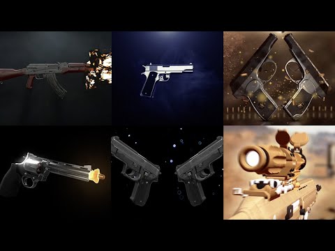 Top 10 Gun Intro Without Text 3D | Gun Shooting | 3D Intro without Text