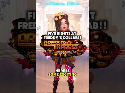 DRESS TO IMPRESS NEW COLLAB WITH five nights at freddy's!! #roblox #dresstoimpress #dti